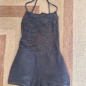 Free People Crochet Knit Romper XS NWOT